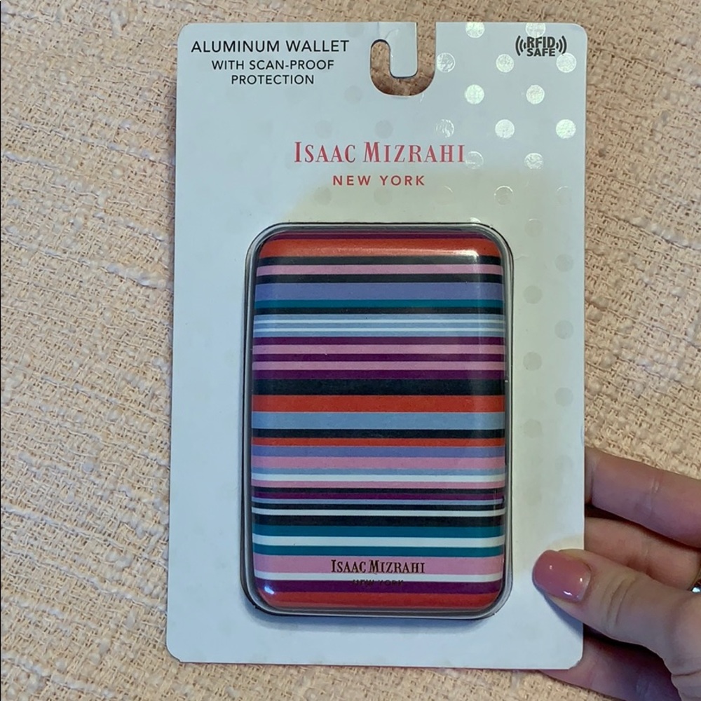 Isaac Mizrahi Aluminum Wallet ScanProof Protection